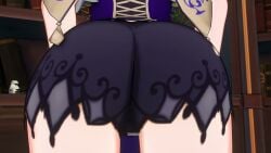 animated ass ass_focus female_only genshin_impact hoyoverse lisa_(genshin_impact) loonoosh solo_female tagme twerking video
