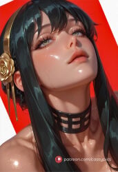 1girl 1girls ai_generated beautiful blush booty busty choker close-up curvy cute erotic fanart female fit fit_body fit_female high_quality highres hot hourglass_figure long_eyelashes looking_away naked navel nude parted_lips patreon portrait puffy_lips puffy_nipples round_ass round_breasts round_butt sexy slim_waist spy_x_family stomach thick thick_ass thick_legs thick_thighs waifu wet wet_body wide_hips yor_briar yor_forger
