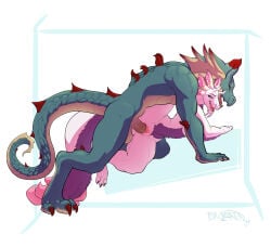 2019 absurd_res allyson anthro anthro_on_anthro anthro_penetrated anthro_penetrating anthro_penetrating_anthro anthrofied arm_spikes back_spikes balls blue_eyes breasts brolaren brown_eyes capcom chin_horn claws clitoris digitigrade duo ear_frill elbow_spikes elijah_(lieutenantskittles) erection facial_horn fan_character female female_anthro female_penetrated frill_(anatomy) fur genitals head_crest head_frill hi_res horn lagiacrus larger_male leg_glider_position leviathan_(mh) long_tail male male/female male_anthro male_penetrating male_penetrating_female mizutsune monster_hunter muscular muscular_male nude orange_sclera penetration penile penile_penetration penis penis_in_vagina purple_body purple_fur raised_leg red_claws red_spikes scalie sex simple_background size_difference smaller_female smaller_penetrated snout spikes spikes_(anatomy) tail thick_thighs vaginal vaginal_penetration vulva