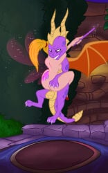 5:8 activision dragon european_mythology fairy female flying hi_res magic magnificent-arsehole male male/female mythological_creature mythological_scalie mythology outside_sex save_point scalie sex spyro spyro_the_dragon western_dragon