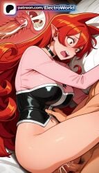 2026 highres hi_res electroworld patreon_username high_quality high_resolution artist_name stable_diffusion ai_generated 1girl 1girls patreon watermark breasts pointy_ears deep_penetration boobs bottomless fucking magic_circle vaginal blush open_mouth dick penis cock uterus 1boy sexual_intercourse penetration cross-section cervix tits bust choker chest long_hair wide-eyed internal_cumshot x-ray intercourse clock uncensored red_hair sex cum ejaculation cum_in_pussy love_making hetero azazel_ameri mairimashita!_iruma-kun