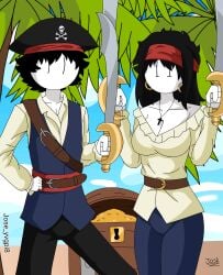 brother_and_sister jose_yvgpi8 josefina_(oc)(jose_yvgpi8) josetolleres2 josey8_(oc)(jose_yvgpi8) oc pirate pirate_girl tagme