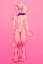 2023 abuse abused anthro bdsm belly_nipples blush bodily_fluids bruised bruised_leg canid canine canis collar crying domestic_dog electricity electrostimulation female female_anthro female_peeing flat_chested genital_fluids genitals hi_res kitdoll mammal masochism nipples pain pained_expression peeing pink_background sadism shaking shivering shock_collar shocked simple_background skinny skinny_anthro skinny_female small_waist solo standing submissive submissive_anthro submissive_female tears tears_of_pain trans_(lore) trans_man_(lore) urine urine_on_ground violence vulva watersports wetting