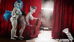 anal anal_sex animated anthro anthro_on_anthro backstage casual curtains dj_pon-3_(mlp) erect_penis erection friendship_is_magic futa_on_futa futa_only futanari horsecock huge_cock intersex my_little_pony neckwear nudist octavia_(mlp) octavia_melody public screwingwithsfm tagme video vinyl_scratch vinyl_scratch_(mlp)