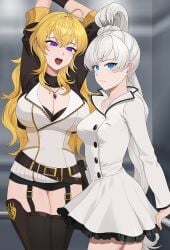 weiss schnee from rwby by bw-ring
