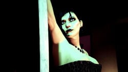 3d 3d_(artwork) 3dcg absurd_res absurd_resolution absurdres beautiful_woman black-haired_female black_lipstick blue_eyes chastity_(grand_theft_auto_v) closeup corset disinterested edited_screencap emotionless emotionless_female expressionless filter filtered game_cg gothic grand_theft_auto grand_theft_auto_online grand_theft_auto_v high_quality high_resolution highres huge_breasts mature_woman necklace pole_dancing remyras rockstar_editor rockstar_games short-haired_female stripper stripper_pole unbothered uncaring uncaring_female uninterested uninterested_female vanilla_unicorn