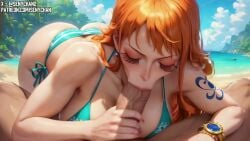 2d ai_assisted ai_generated animated animation anime anime_girl anime_style animestyle ass blowjob boob breasts cleavage cock dick erection female girl hi_res high_resolution highres huge_cock large_penis male mp4 nami_(one_piece) one_piece oral orange_hair patreon patreon_username penis pussy senychan sex sexy shorter_than_30_seconds sound straight sucking tagme uncensored video
