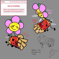 battle_for_dream_island blush blushing blushing_profusely closed_eyes cum cum_drip cum_in_ass cum_inside cumshot digital_art digital_drawing digital_drawing_(artwork) digital_media digital_media_(artwork) digital_painting_(artwork) flower_(bfdi) fries_(bfdi) futanari lifted_by_another moaning moaning_in_pleasure object_show object_shows osc precum precum_drip precum_on_penis precum_squirt precum_string raised_hips raised_leg spread_legs tentacle_penis text tremble_lines tremble_spikes trembling_for_pleasure trembling_legs trembling_lines trembling_pleasure trembling_spikes unusual_genitalia