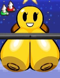 starlow mario_and_luigi:_bowser's_inside_story mario_(series) huge_breasts breasts nipples nintendo_ds pixel_art areolae boobs big_breasts huge_boobs 1girls solo solo_female curvydoodles
