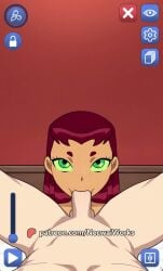 1boy 1girls 2d 2d_animation ai_assisted animated big_penis blowjob blowjob_face breath brown-skinned_female cum cum_in_mouth cumshot deepthroat female game gameplay gameplay_mechanics mp4 my_hardcore_harem necwaiworks orgasm patreon_logo patreon_url patreon_username penis self_upload sex sexual sound starfire starfire_(teen_titans) sucking sucking_penis tagme teen_titans uncensored video video_games