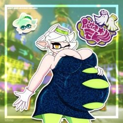enjoying_pregnancy hyper_pregnancy inkling inkling_girl inkloving looking_at_viewer marie_(splatoon) mayternity nintendo popstar pregnant pregnant_female splatoon splatoon_(series) white_hair white_hair_female winking winking_at_viewer