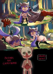 1boy anatomy before_sex deo dragon gore niko_(oneshot) oneshot x-ray