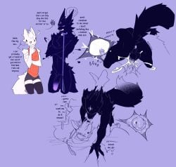 2026 andromorph anthro anus ass_up backsack balls bed bell black_balls black_body black_fur black_penis blush blush_lines bodily_fluids body_blush bottomwear clothed clothing collar colored cum cum_in_vagina cum_inside dialogue domestic_cat drooling duo ear_piercing empty_eyes erection eyes_closed felid feline felis flaccid flat_colors foreskin from_behind_position fur furniture genital_fluids genitals glans hi_res intersex intersex/male leapfrog_position leash leash_pull legwear looking_at_another male mammal nerunaur noir_(noirzvault) nude open_mouth orgasm penetration penile penile_penetration penis penis_blush penis_in_vagina perineum piercing precum purple_anus purple_eyes purple_glans retracted_balls retracted_foreskin saliva sex shirt shorts signature simple_background size_difference size_transformation speech_bubble standing stockings tail tank_top text tongue tongue_out topwear transformation unretracted_foreskin vaginal vaginal_penetration vanille_(noirzvault) white_body white_fur x-ray_view yellow_eyes