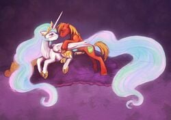 alicorn big_macintosh_(mlp) earth_pony equine female friendship_is_magic horse iram male my_little_pony pony princess_celestia_(mlp) straight_hair