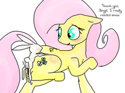 angel_bunny fluttershy_(mlp) friendship_is_magic my_little_pony straight_hair tagme