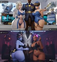 1boy 3d 4girls activision akande_ogundimu amelie_lacroix angela_ziegler athletic athletic_female big_ass big_breasts big_penis blizzard_entertainment blue-skinned_female blue-tinted_eyewear bottom_heavy bottomless bottomless_male breasts busy cadet_oxton chest combat_medic_ziegler curvaceous curvy curvy_female dark-skinned_female dark-skinned_male dark_skin digital_media_(artwork) doomfist eskandart female female_focus ffm_threesome fit fit_female hips hourglass_figure huge_breasts human hung indoor_nudity indoors interracial legs lena_oxton light-skinned_female light_skin male mature mature_female melanin mercy multiple_girls olivia_colomar overwatch overwatch_2 pimp skimpy_outfit slim slim_waist sombra thick thick_hips thick_legs thighs threesome tinted_eyewear tracer visor voluptuous waist wide_hips widowmaker wine wine_glass yellow_eyes