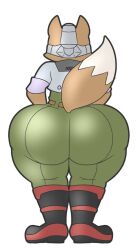 ass big_butt fox fox_mccloud huge_butt male solo star_fox tanookers