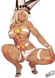 1girls abs absurd_res gojich1 guilty_gear hi_res muscular_female ramlethal_valentine