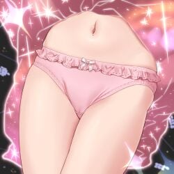 bow bow_panties cameltoe close-up clothes_lift commentary_request commission crotch_focus cure_prism female frilled_panties frills hirogaru_sky!_precure lower_body magical_girl navel nijigaoka_mashiro panties pink_panties pixiv_commission precure skirt skirt_lift solo torimaru underwear upskirt