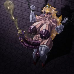 1futa balls bowser bowser_peach breast_mouth diphallia diphallism elbow_gloves futa futa_only futanari gloves hyper_balls hyper_breasts hyper_penis hyper_testicles intersex mario_(series) monster_girl multi_penis nightmare_fuel nintendo penis penis_tongue princess_peach solo tao_2carat testicles