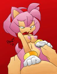 amy_rose anthro bracelet breasts female fur furry gloves hedgehog nipples nude praiz sega sonic_(series) tagme