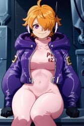 ai_generated big_breasts black_body female female_focus female_only one_piece rcos solo solo_female solo_focus vegapunk_lilith