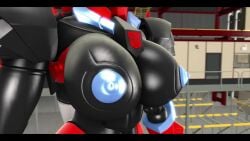 1girls 3d 3d_animation animated big_breasts big_nipples black_body blue_nipples breasts female female_only large_breasts nipples revealing_breasts robot robot_girl robot_humanoid shrunkenlover solo solo_female sound transformers trawert video windblade
