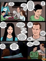 comic comic_page daughter dinner everfire family father invitation mother son speech_bubble