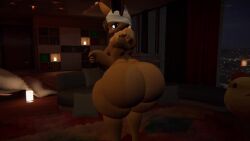 3d animated ass_expansion big_ass bottomless bubble_butt eevee fernretriever huge_ass hyper_ass mp4 nintendo no_sound pokémon_(species) pokemon pokemon_(species) solo tagme thick_thighs video vrchat wide_hips