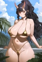 ai_generated big_breasts golden_bikini oppaipriest tagme