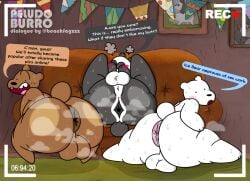 2d anthro anus artist_name ass backsack balls bear bent_over big_ass big_balls big_butt black_body black_fur blush bodily_fluids bottom_heavy brown_body brown_fur camera_pov camera_view cartoon_network couch dialogue digital_media_(artwork) donut_anus embarrassed front_view fur furry genitals grizzly_(wbb) grizzly_bear hi_res huge_ass huge_balls huge_butt ice_bear looking_back male male_only mammal musk musk_clouds musky musky_butt nude on_back on_front open_mouth panda panda_(wbb) peludoburro perineum polar_bear presenting presenting_anus presenting_hindquarters puffy_anus rear_view recording sitting smile speech_bubble sweat sweaty_balls sweaty_body sweaty_butt sweaty_genitalia tail text thick_thighs tongue two_tone_body two_tone_fur watermark we_bare_bears white_body white_fur wide_hips