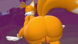 3d 3d_animation animated anthro anus balls fox huge_ass huge_butt looking_at_viewer looking_back looking_back_at_viewer male miles_prower miles_tails_prower no_sound presenting presenting_hindquarters smile solo sonic_(series) sonic_the_hedgehog_(series) tagme tails tails_the_fox thordersfm twerk twerking video