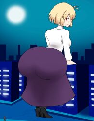1boy 1girls animated arcueid_brunestud ass ass_clapping ass_shake big_ass big_breasts blonde_hair bottom_heavy breasts bubble_butt building city clapping_cheeks clothing cracked_floor cracked_ground cracks dat_ass dumptruck_ass fat_ass female giantess huge_ass imstupid13 large_ass looking_back male melty_blood red_arcueid red_eyes shaking_ass showing_off size_difference smile thick_ass thick_thighs tohno_shiki tsukihime twerking type-moon vampire vampire_girl wide_hips