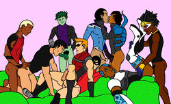 6+boys 9boys alien anal_penetration anal_sex aqualad aqualad_(teen_titans) aquaman_(series) arsenal_(dc) bald balls_deep batman:_the_brave_and_the_bold beast_boy bionics black_hair blue_beetle blue_beetle_(the_brave_and_the_bold) body_markings boner boots bottomless brown_skin conner_kent cyborg_(dc) dark-skinned_male dark_penis dark_skin dc dc_comics dcau dick_grayson earth_16 erection fellatio flat_colors fuck_and_suck garfield_logan garth garth_(teen_titans) garth_bernstein gay gills ginger_hair gloves gray_hair green_hair green_penis green_skin group_sex hand_on_neck holding_penis human interracial interspecies jaime_reyes kaldur'ahm kissing kon-el legs_held_open legs_up male male_only melanin multiple_males multiple_penises on_couch oral_sex orgy pants_removed penis_size_difference platinum_blonde_hair pointed_ears pubic_hair red_arrow red_eye reverse_cowgirl_position robin_(dc) robin_(dick_grayson) robin_(young_justice) roy_harper sitting_on_penis spitroast spread_legs static_shock suck_and_fuck sucking superboy superboy_(conner_kent) superboy_(young_justice) superman_(series) teen_titans tempest tranetrax uncensored various_positions victor_stone virgil_hawkins yaoi young_justice