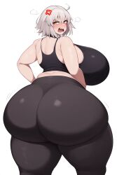 ai_generated angry big_ass big_breasts big_butt fat_ass fate/grand_order fate_(series) goldencum34 huge_ass jeanne_alter leggings tank_top tsundere yelling