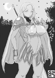 breasts claymore clothing drawn female female_only large_breasts looking_at_viewer nipples smile tagme teresa_(claymore) torn_clothes torn_clothing voluptuous