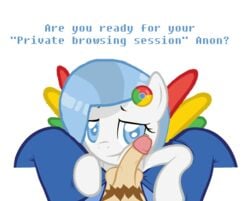 balls bedroom_eyes blue_eyes clothes equine female feral google_chrome hooves horse human interspecies jeans male mammal my_little_pony original_character penis pony pov seductive text wings zoophilia