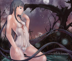 blood claymore clothing negligee panties riful small_breasts tagme