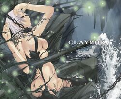 claymore horn medium_breasts monster_girl priscilla sharp_ears tagme white_hair