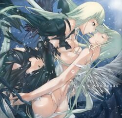 alicia_(claymore) beth_(claymore) big_ass claymore clothing large_breasts yuri