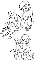 1boy 1girls activision breasts dragon elora erection female female_focus feral fingering furry interspecies kudohazama male monochrome mythological_creature mythological_scalie mythology nipples penis pussy scalie spyro spyro_the_dragon straight