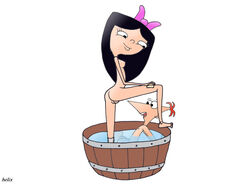 bath disney female helix human isabella_garcia-shapiro male nipples phinbella phineas_and_ferb phineas_flynn tagme