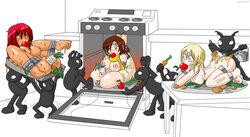 cooking disney final_fantasy final_fantasy_vii food_fetish heartless jim_sugomi kairi kingdom_hearts namine nipples pussy square_enix yuffie_kisaragi