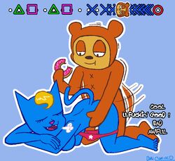 bear cat doncorneo feline female interspecies katy_kat male mammal parappa_da_rappa parappa_the_rapper pj_berri sex straight tagme ursid