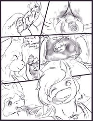 anthro applejack_(mlp) comic friendship_is_magic gulp my_little_pony thehungrysuccubus vore