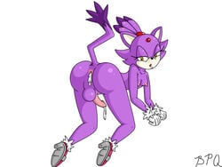 1futa anthro anus blaze_the_cat bpq00x breasts brown_eyes cat cum cum_in_ass cum_inside cumshot dripping feline fur futa_only futanari half-closed_eyes high_heels intersex looking_back mammal naked_footwear nipples nude orgasm penis plain_background ponytail purple sega simple_background small_breasts solo solo_futa sonic_(series) tail tied_hair white_background