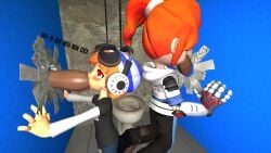 2girls 3d 3d_(artwork) belle_fontiere glory_hole meggy_spletzer nasty rape scarred_meggy self_upload smg4 sucking_penis