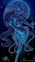 anthro female jellyfish jenny jessica_anner solo underwater