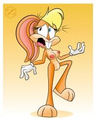 embarrassed_nude_female enf full_nudity lola_bunny surprised the_looney_tunes_show zarnacius