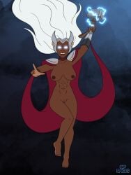 abs african african_female big_ass big_breasts big_butt cape cape_only cloud cloud_background cloudy_background cloudy_sky commission commission_art commissioner_upload disney disney+ ebony glowing glowing_eyes gp_spices hammer helmet helmet_only lightning lightning_bolt marvel marvel_animated_universe marvel_cinematic_universe marvel_comics mature_female mcu milf multiversus mutant mutant_(marvel) original original_character storm storm_(what_if…?) storm_(x-men) stormwind thor_(marvel) thor_(series) what_if what_if...? white_eyes white_hair x-men